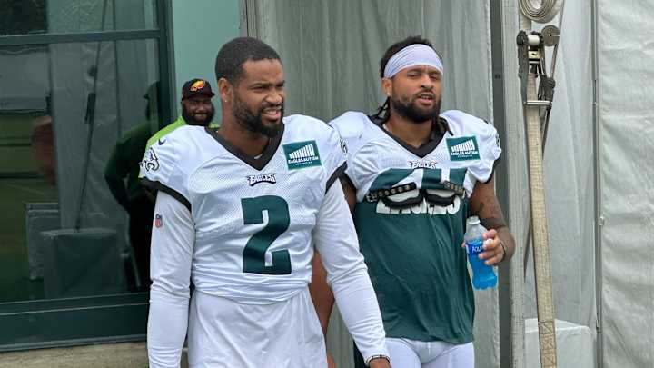 Eagles Camp Day 6: Patrick Johnson Carted Off, Nakobe Dean OUT, Jalen Hurts' First INT Eagles Camp Day 6: Patrick Johnson Carted Off, Nakobe Dean OUT, Jalen Hurts' First INT
