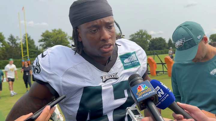 Eagles' K'Von Wallace Sends Confident Reminder: 'I’m Still Here!' Eagles' K'Von Wallace Sends Confident Reminder: 'I’m Still Here!'