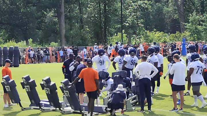 Obstacle Course for Top Bears Defensive Rookies