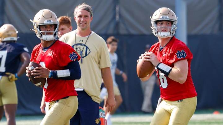 Steve Angeli And Kenny Minchey Are Vying For Notre Dame's Backup Job