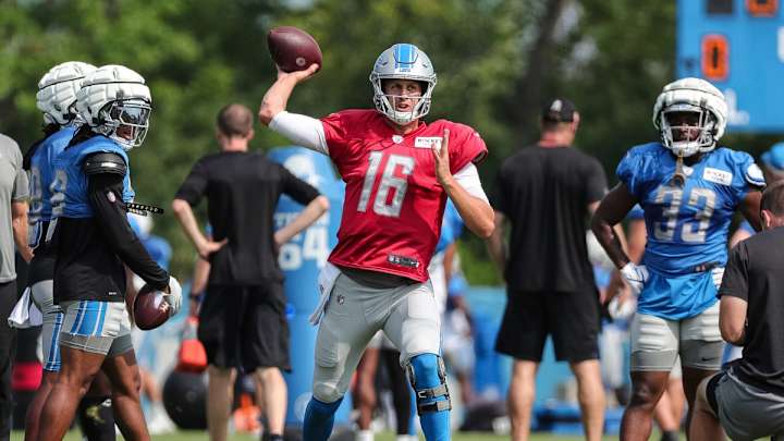 Lions Training Camp: Jahmyr Gibbs, Jared Goff Impress Against Giants