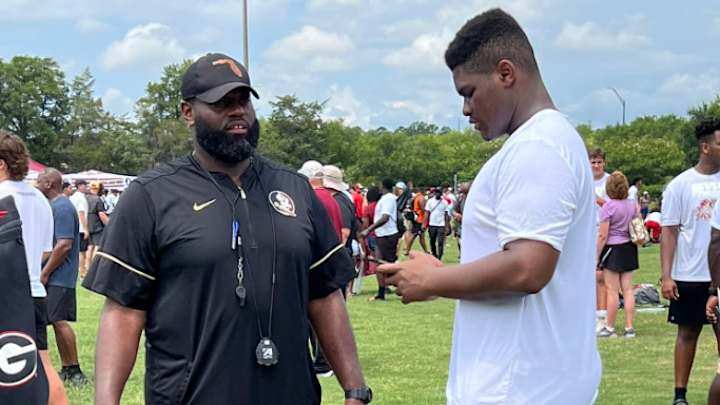 Top 2024 OT Jimothy Lewis enjoys experience at Florida State's Mega Camp