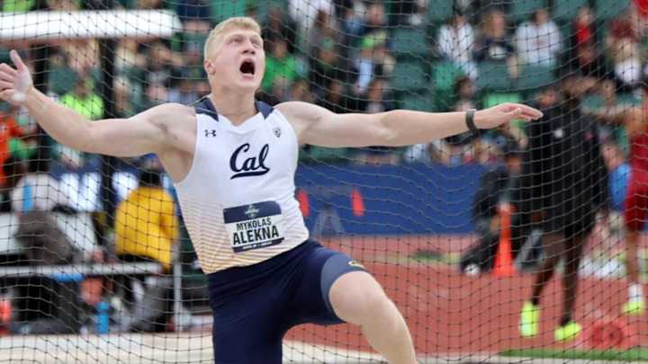 NCAA Track and Field: Cal's Mykolas Alekna Misses Winning Discus Title by One Inch