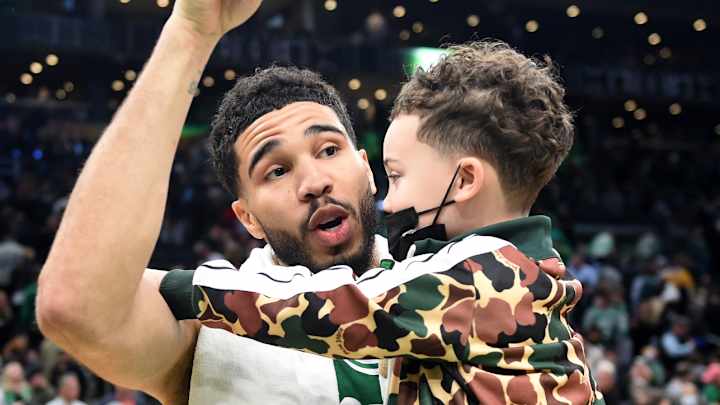 Video of Deuce Tatum Watching Dad in NBA Finals Is Going Viral
