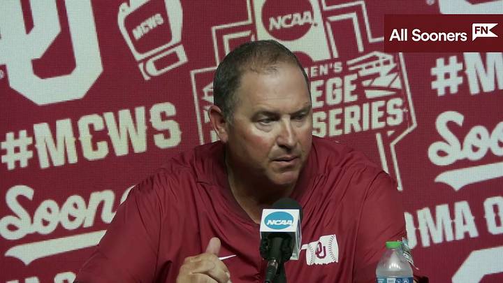 WATCH: Oklahoma CWS Postgame Press Conference vs. Notre Dame