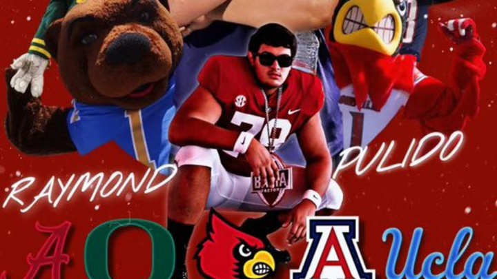 Offensive Lineman Raymond Pulido Includes UCLA Football in Top 5