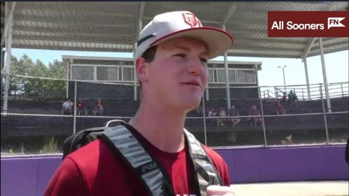 WATCH: Oklahoma 1B Blake Robertson Post-Practice Media Session
