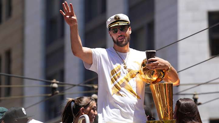 Klay Thompson Knocks Down Fan During Championship Parade (Video)