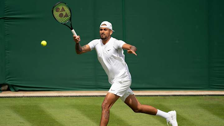 Nick Kyrgios Spits Toward Fan at Wimbledon After Alleged Verbal Abuse