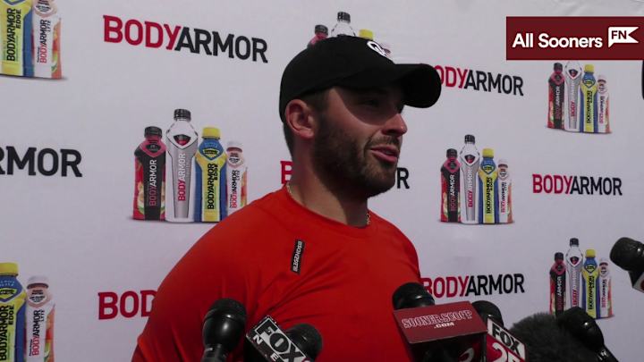 WATCH: Former Oklahoma QB Baker Mayfield Meets Media