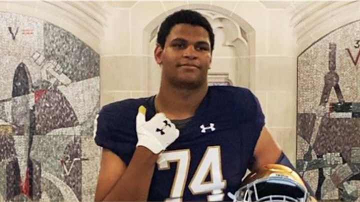 Notre Dame Lands Elite Offensive Lineman Charles Jagusah
