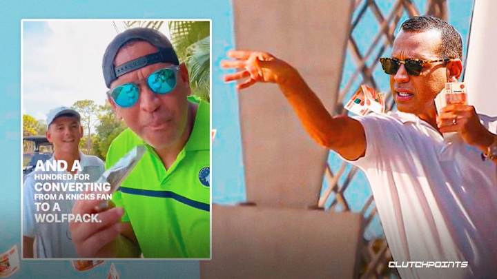 WATCH: Alex Rodriguez Bribes Fan to Ditch Knicks