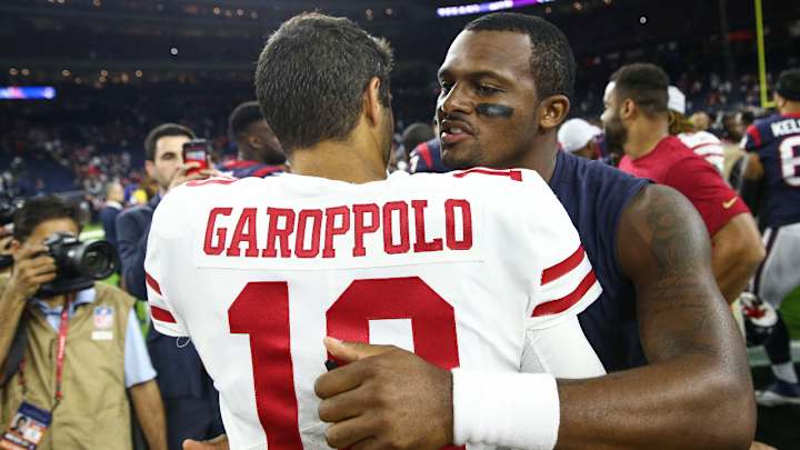 Why Jimmy Garoppolo's Fate Largely Depends on Deshaun Watson's Fate