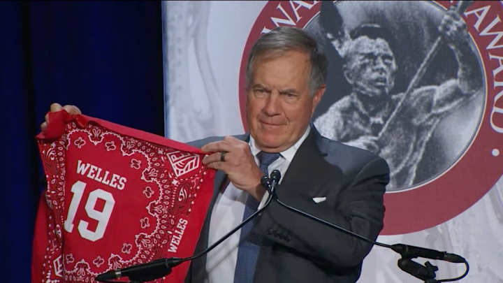 Patriots’ Bill Belichick Honors ‘Red Bandana' Patriots’ Bill Belichick Honors ‘Red Bandana'