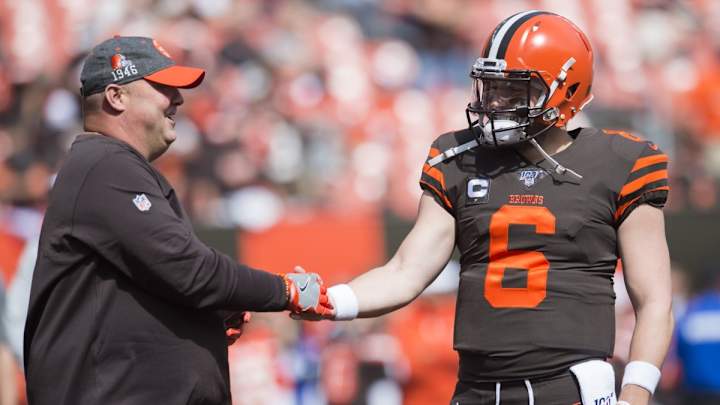 Former Browns HC Freddie Kitchens Says 'Things are Looking Up' for Baker Mayfield
