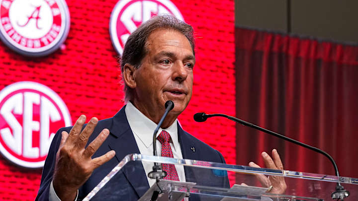 Alabama head coach Nick Saban complains about new potential SEC scheduling model