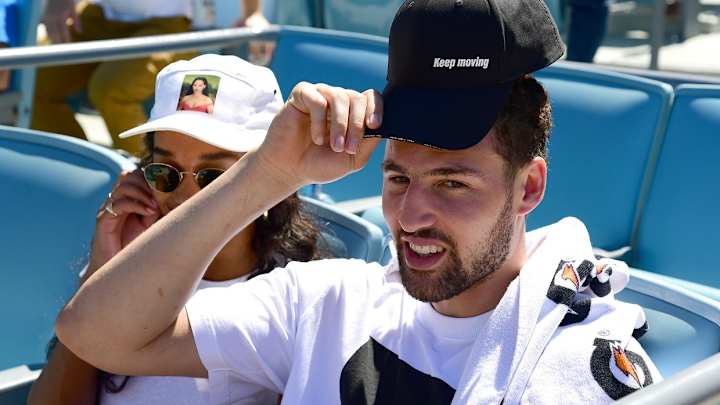 Dodgers: Video of Klay Thompson Crushing a Beer at Dodger Stadium Goes Viral