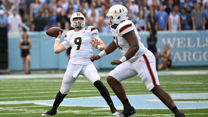Max Drisko will help Miami Hurricanes quarterback Tyler Van Dyke