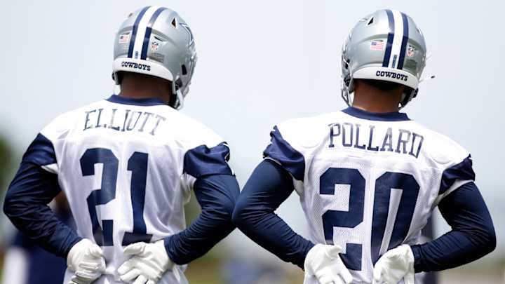 Tony Pollard Working at Different Position During Cowboys Practice Tony Pollard Working at Different Position During Cowboys Practice
