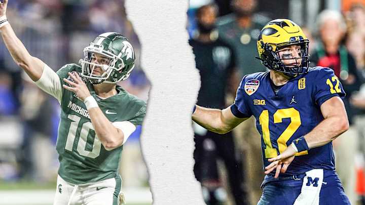 Quarterbacks Cade McNamara, Payton Thorne Discuss MSU-UM Rivalry At Big Ten Media Days