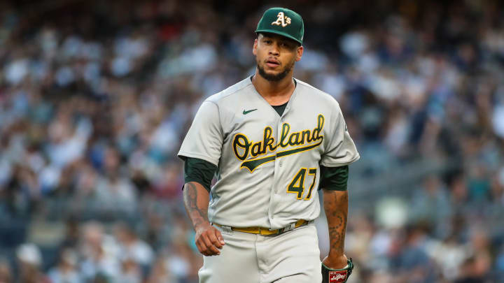 Yankees Acquire Frankie Montas, Lou Trivino From A’s for Four Prospects