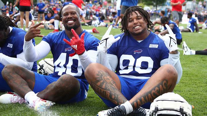 'Monsters, Freaks & Juice': Buffalo Bills D-Line Sets Camp Tone 'Monsters, Freaks & Juice': Buffalo Bills D-Line Sets Camp Tone
