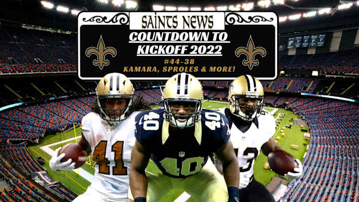 Saints Countdown to 2022 Kickoff #44-38: Kamara, Sproles, & More!