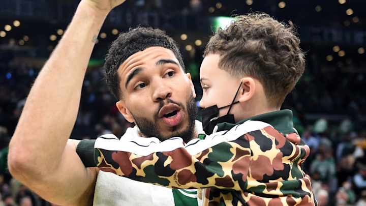 Jayson Tatum’s Son Had Adorable Reaction to His Father Blocking His Shot