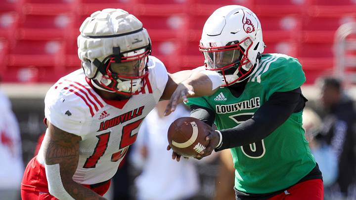 Watch: Tiyon Evans, Jalen Mitchell Talk Start of Louisville's Fall Camp