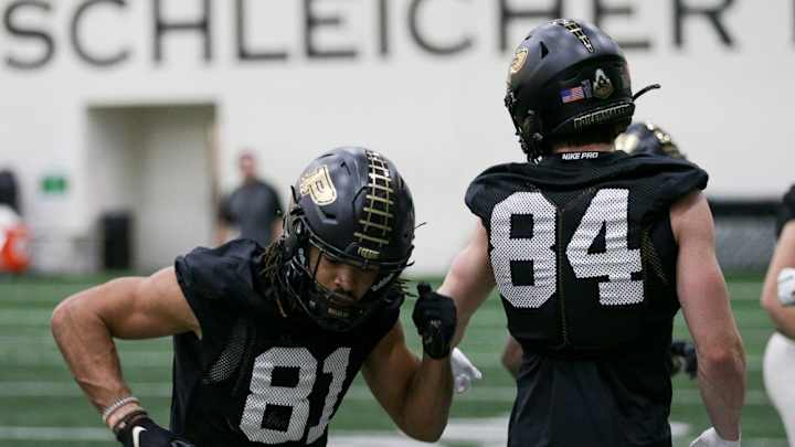 Coach Jeff Brohm Recaps Purdue Football Practice inside Ross-Ade Stadium