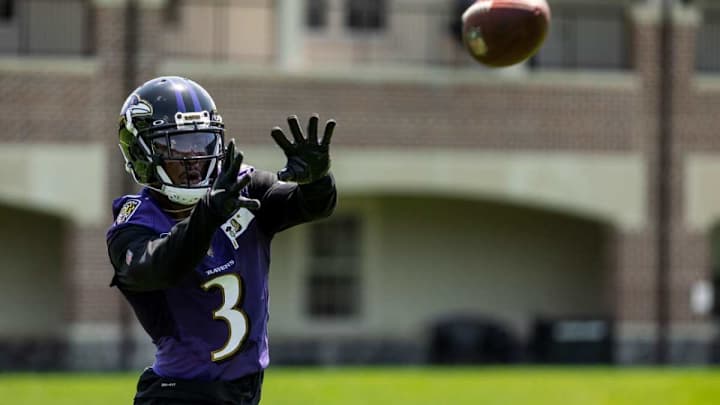 Ravens WR James Proche Takes Reps As Holder