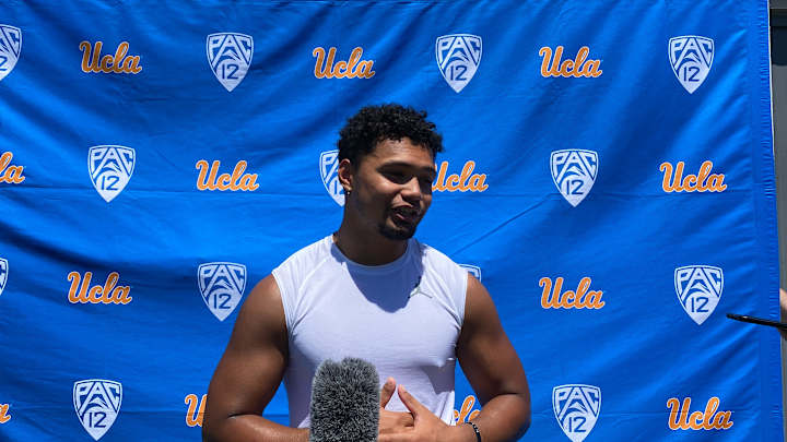 WATCH: Darius Muasau Talks Role With UCLA Linebackers, NFL Idols
