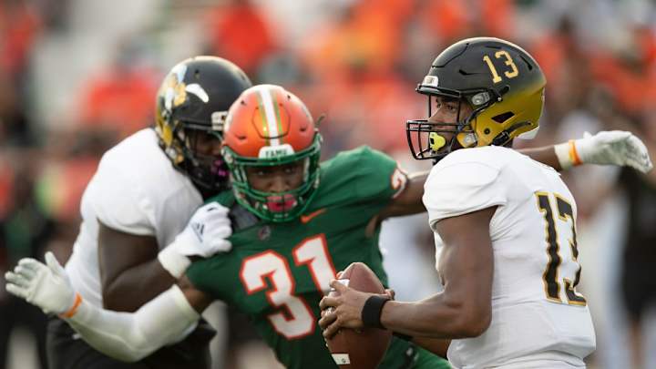 Falcons EXCLUSIVE NFL Draft: Atlanta Scouting Florida A&M 'Freak' Pass Rusher? Falcons EXCLUSIVE NFL Draft: Atlanta Scouting Florida A&M 'Freak' Pass Rusher?