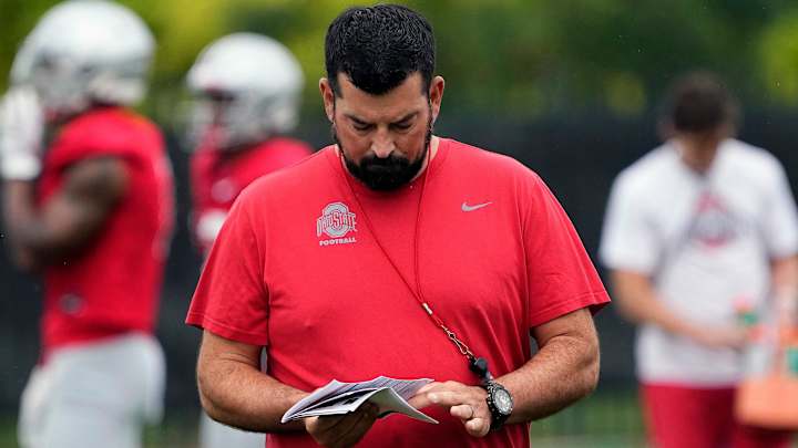Ohio State's Ryan Day Discusses Seventh Practice Of Fall Camp
