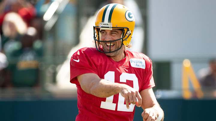 Aaron Rodgers Reveals Who Sent Him the Nicolas Cage Bust