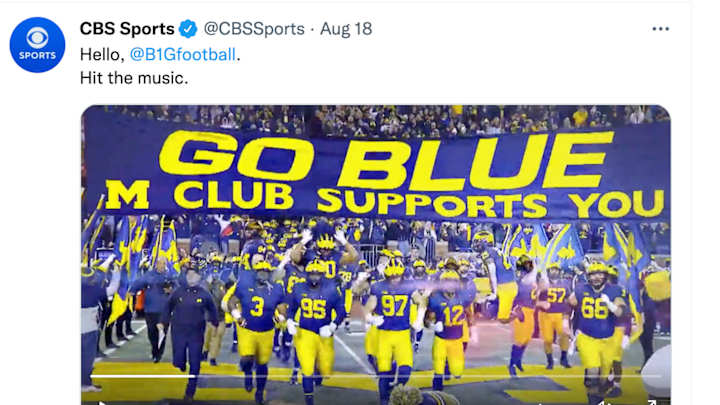 CBS Is Using Its SEC Theme Song for Big Ten Games, and College Football Fans Are Losing It