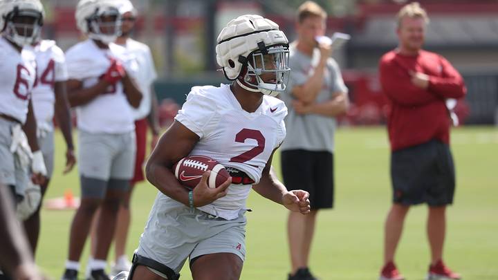 Nick Saban Pleased With Offensive Growth, Especially in Ground Game Nick Saban Pleased With Offensive Growth, Especially in Ground Game