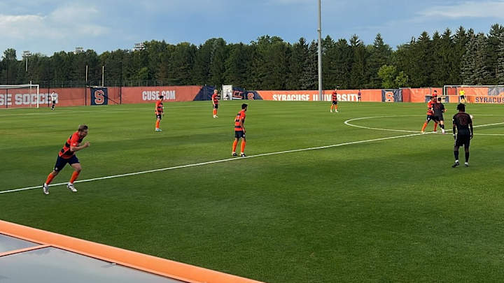 Late Flurry of Goals Paces Syracuse Mens Soccer's Exhibition Win Over Saint Francis