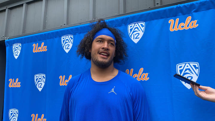 WATCH: Tyler Manoa on Joining UCLA's Offensive Line, Making Mistakes