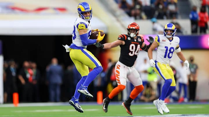 Rams Coach Sean McVay 'Pleased' with TE Brycen Hopkins' Development