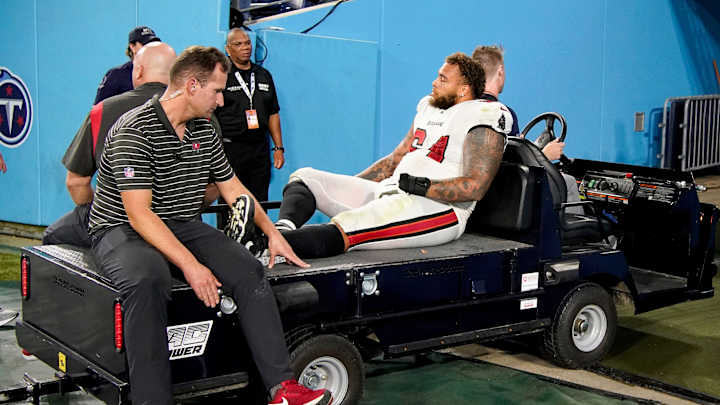 Potential starter at left guard has suffered torn ACL and MCL