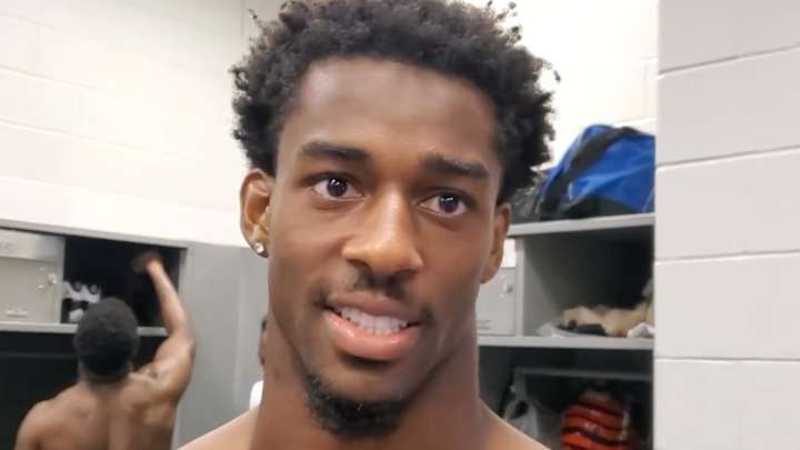 Watch: Dax Hill Discusses First Career Interception in Preseason Game Against Giants Watch: Dax Hill Discusses First Career Interception in Preseason Game Against Giants