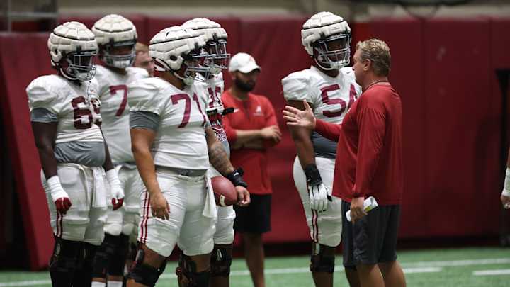 Alabama Offensive Line Building Chemistry Heading into Opener