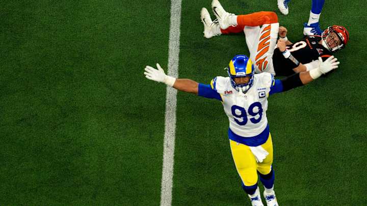 Aaron Donald Wields Helmets in Rams-Bengals Brawl