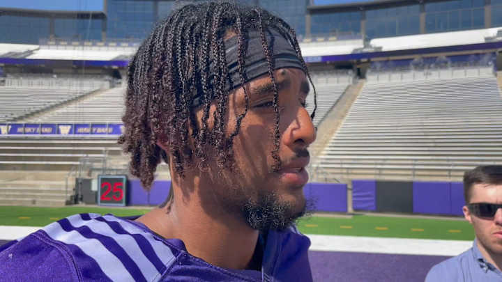 Taj Davis Ran Crisp Route to Become UW Starting Wide Receiver