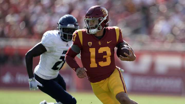Photos: USC football explodes for 66-14 win over Rice in first game under Lincoln Riley