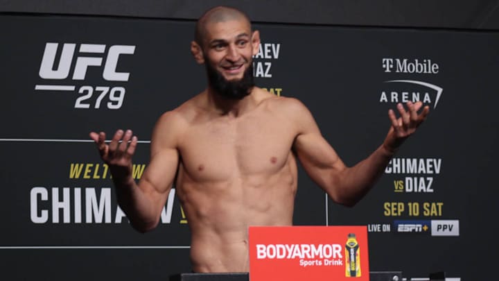 Khamzat Chimaev Misses Weight for UFC 279 Main Event by 7.5 Pounds