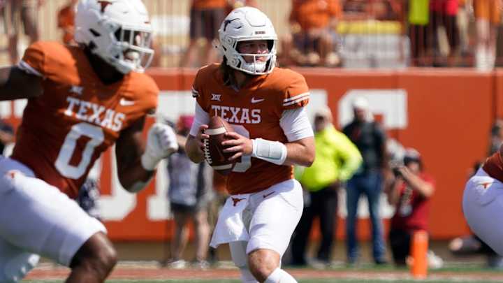 Texas Quarterback Quinn Ewers Injured on Big Hit by Alabama Defender
