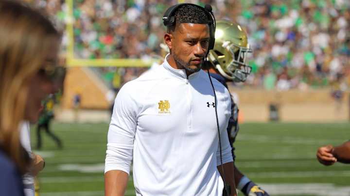 Marcus Freeman Talks Jacob Lacey Leaving Notre Dame, Offensive Line, Injury Updates