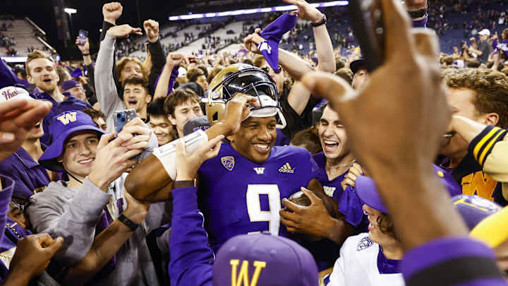 UW Fans Showed Up in Force, Celebrated by Storming the Field